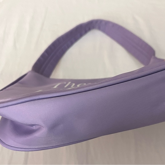 PRAYING purple statues shoulder bag NEW - Picture 3 of 4